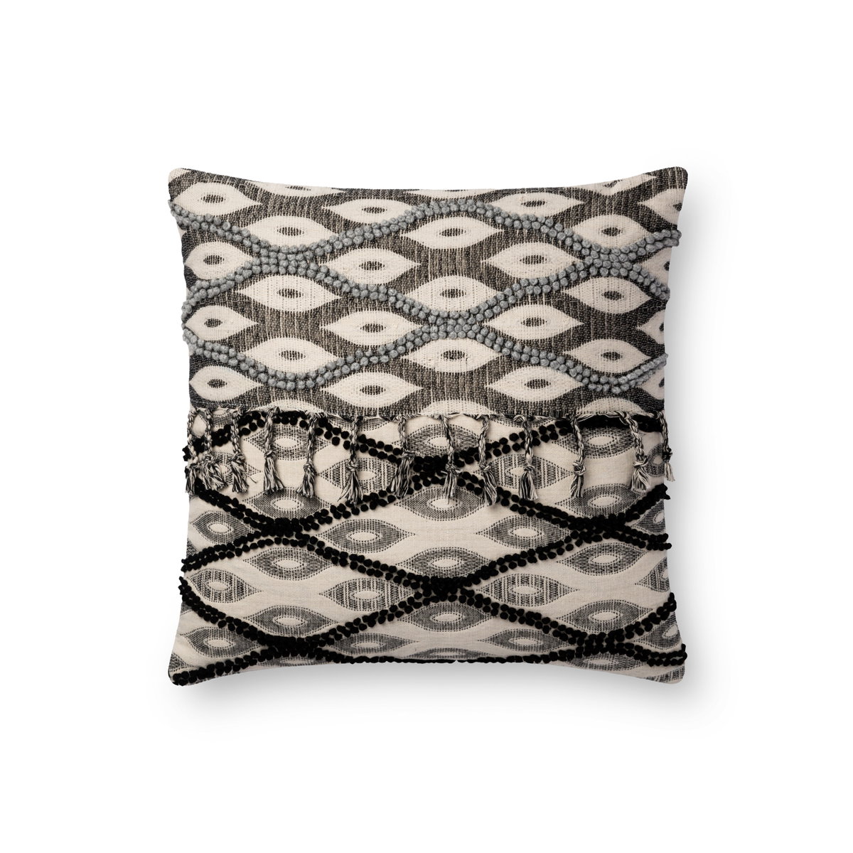 Loloi No Name Pillow, Decorative Pillow, 18" length x 18" width