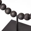 Tulane II (Large) 12L x 6W Black Beaded Broken Sphere Decorative Object thumbnail 8