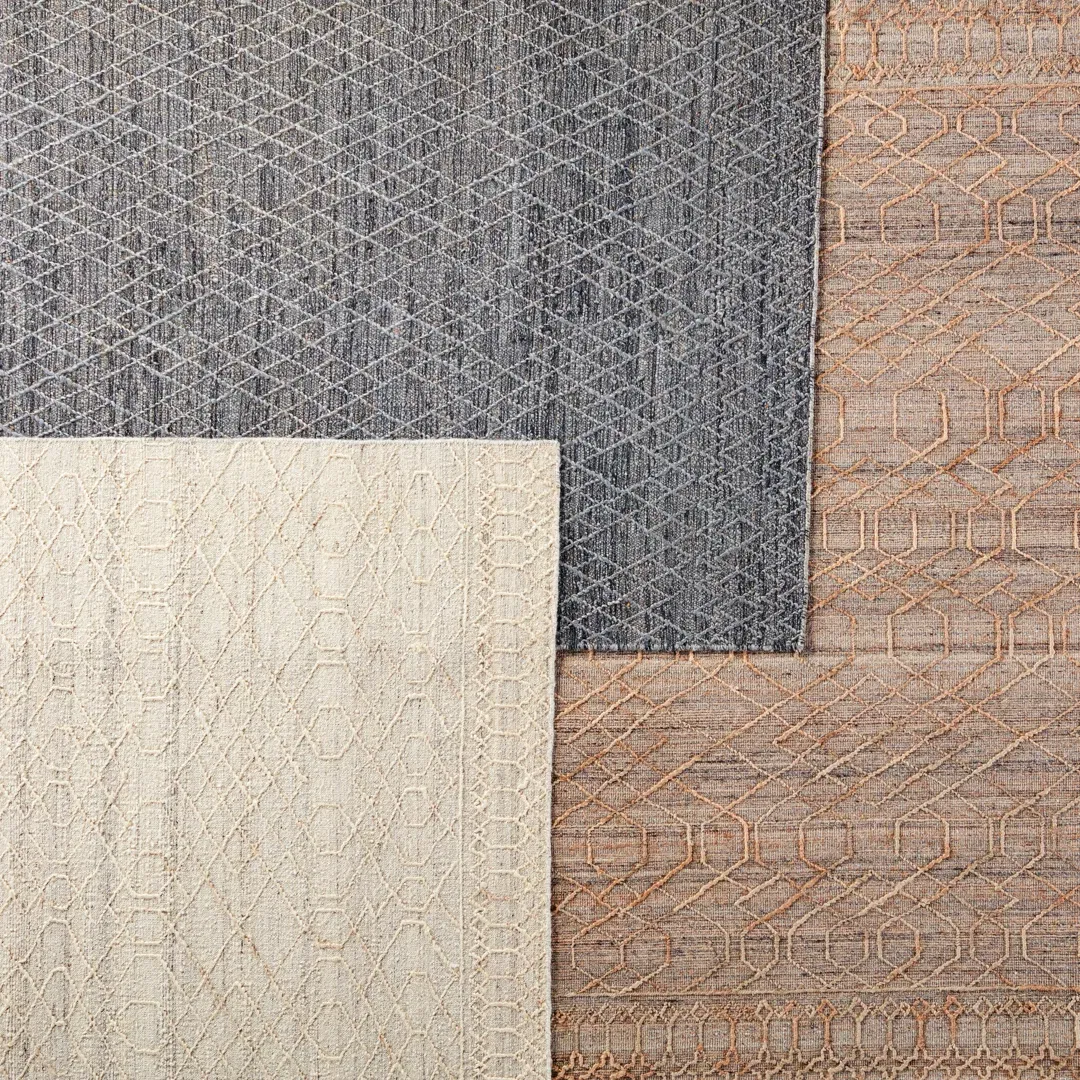 Cecille Handwoven Cotton/Wool/Jute Cream Area Rug large image 