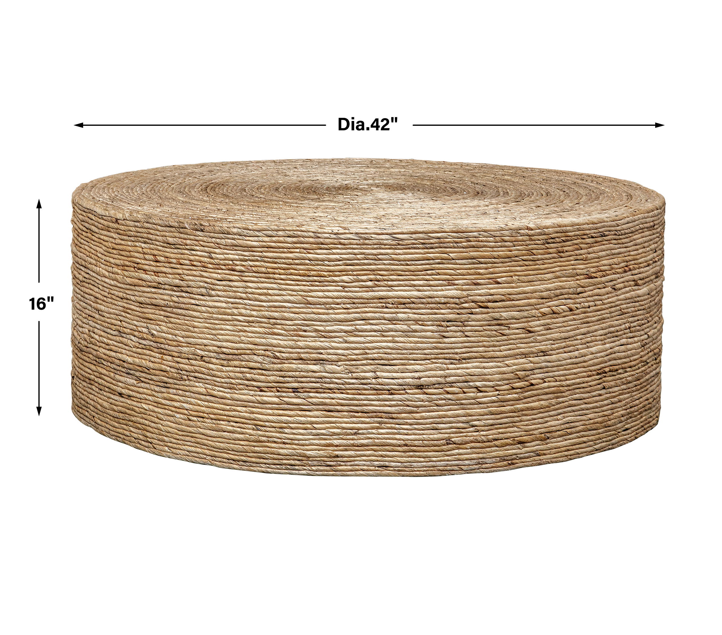 Rora Woven Round Coffee Table large image 