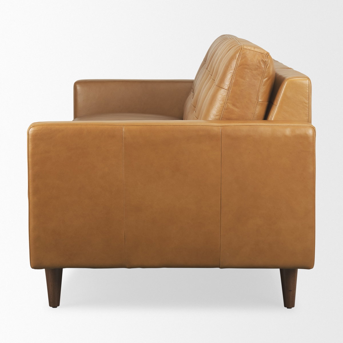 Olaf  Tan Leather Sofa, Sofas & Sectional by Mercana, 88.19" length x 37.8" width x 35.04" height View 8