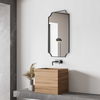 Lennox Black Scalloped Corner Mirror 1 Lennox Black Scalloped Corner Mirror thumbnail 1