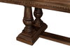 Joshua Pedestal Dining Table, by Sarreid, 3'6" length x 8' width x 2'7" height thumbnail 6