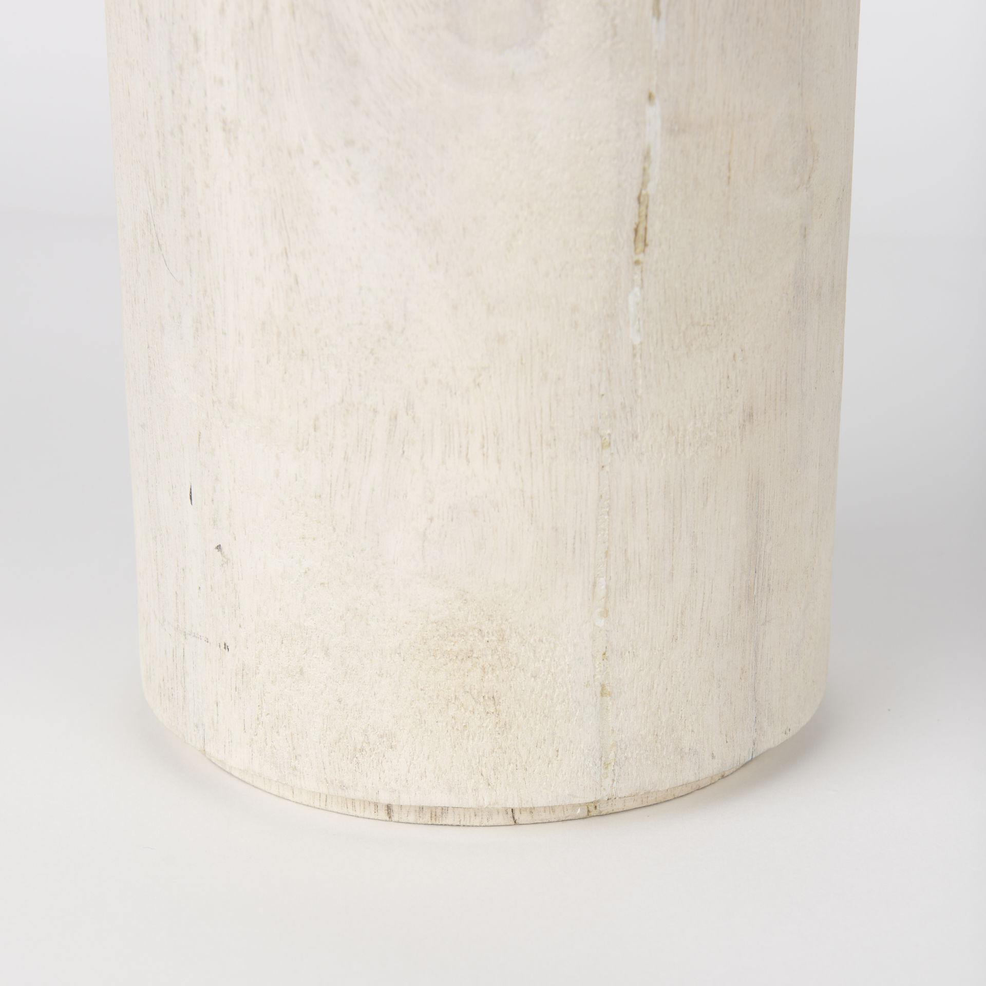Knox Tall White-Wash Wood Decorative Object, by Mercana, 6" length x 6" width x 14" height View 7
