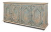Four Diamonds Sideboard, Blue, Cabinets & Sideboard by Sarreid, 76" length x 22" width x 37" height thumbnail 1