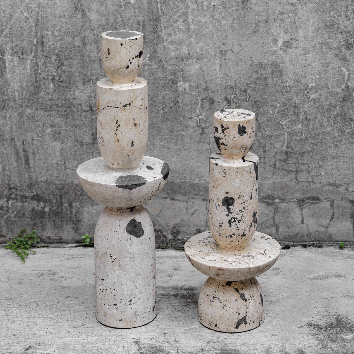 Nouveau Tower Sculptures Set/2, Figurines & Statue by Uttermost, 6.5" width x 22" height x 6.5" depth View 3