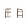 Cassidy Counter Stool Light Brown, Counter & Bar Stool by Moe's Home, 21.5" width x 37.4" height x 22" depth thumbnail 8
