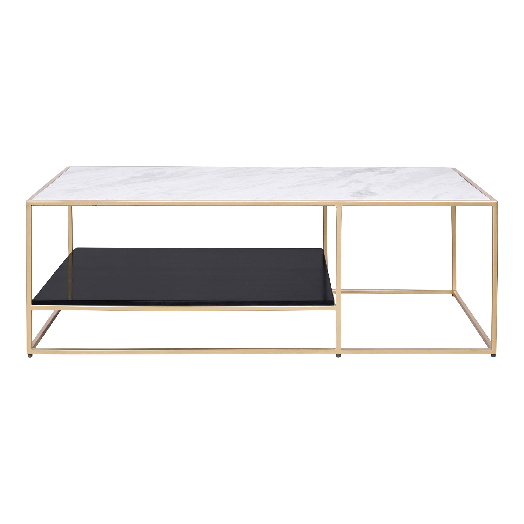 Mies Coffee Table Gold, by Moe's Home, 45" width x 16" height x 22" depth View 2