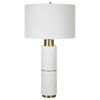 Ruse Whitewashed Table Lamp, by Uttermost, 1'4" width x 2'6" height x 1'4" depth thumbnail 5