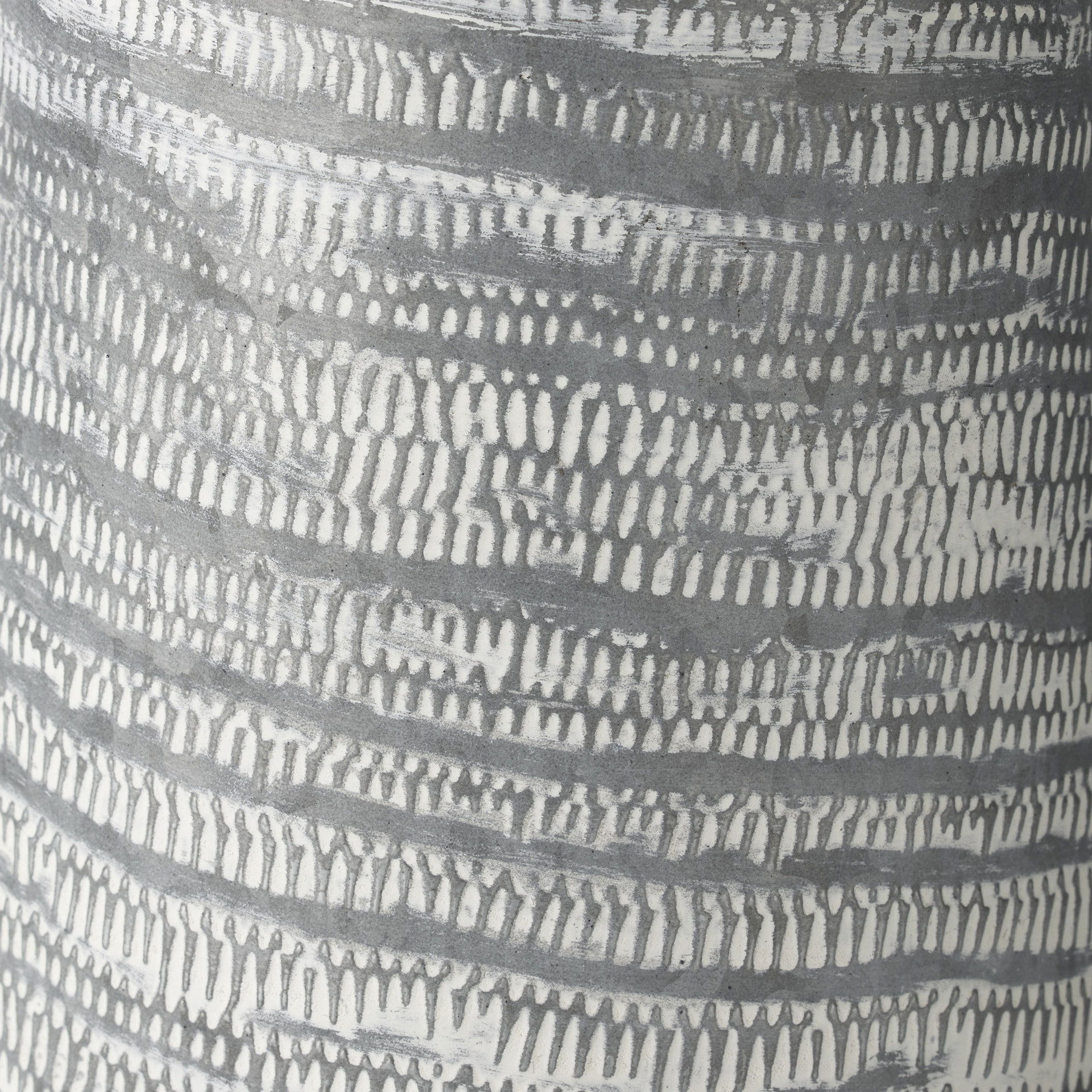 Serena II 11.2H Large Gray/White Textured Metal Jug, Decorative Jar by Mercana, 10" length x 7.1" width x 10.6" height View 9