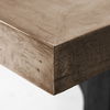 Araxi 95L x 41W x 30H Rectangular Brown Solid Wood Top Black Metal Base Dining Table thumbnail 4