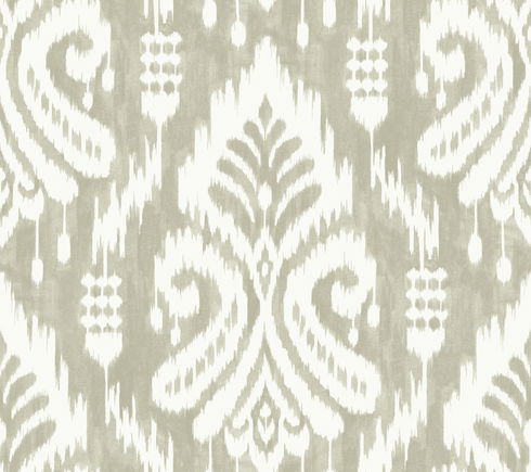 Hawthorne Ikat Off White Peel & Stick Wallpaper