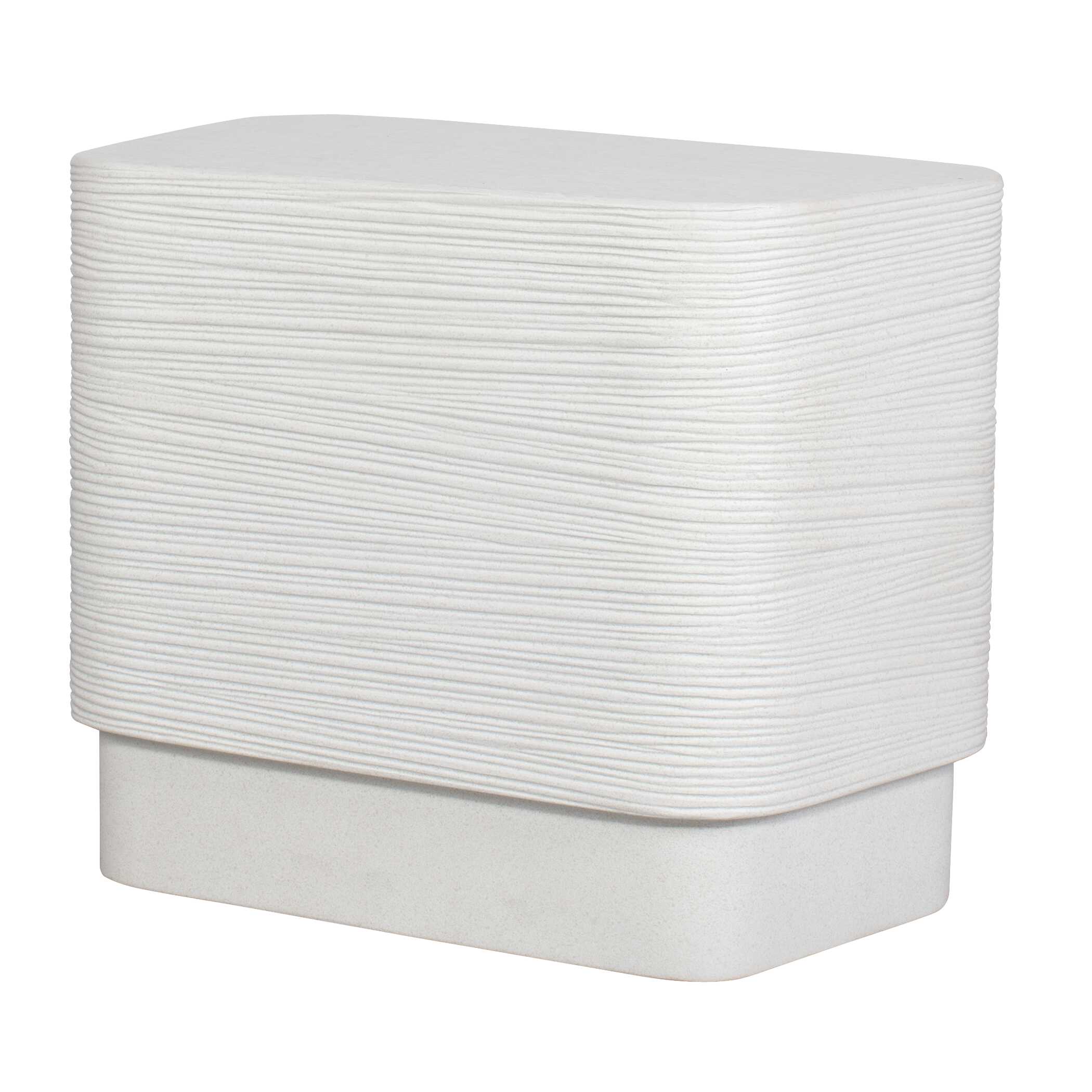 Saltwater Concrete Side Table, Furniture by Uttermost, 22" width x 17.75" height x 14.25" depth View 6