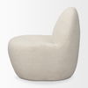 Beverly Cream Boucle Accent Chair, by Mercana, 26.38" length x 32.68" width x 31.5" height thumbnail 5