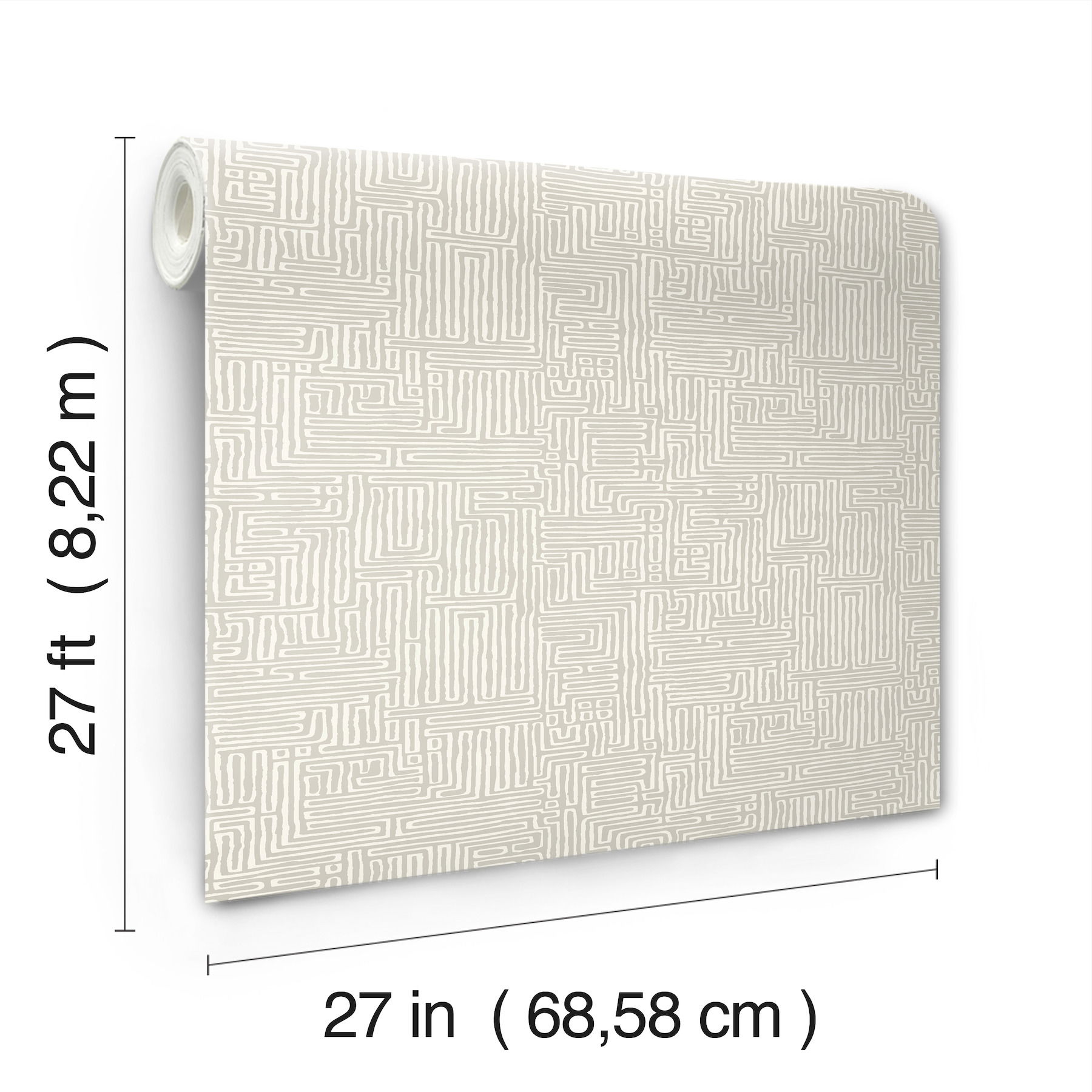 Passages Taupe Wallpaper large image 
