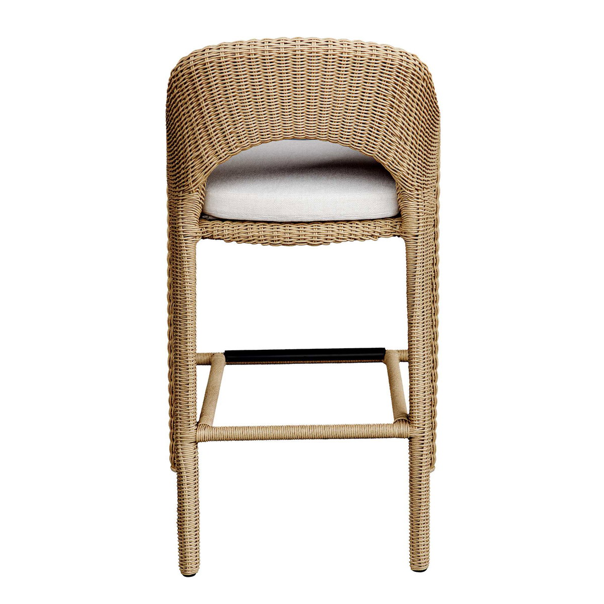 Kavali Outdoor Wicker Barstool, Furniture by Uttermost, 23" width x 42" height x 25.75" depth View 8