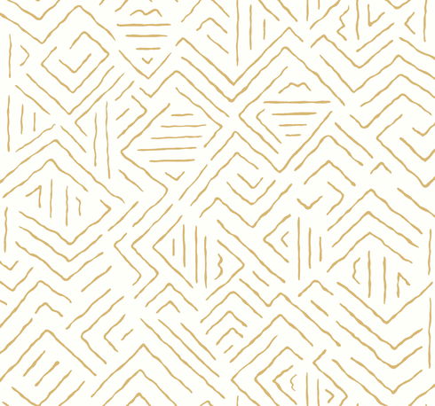 Sirih Ochre Wallpaper