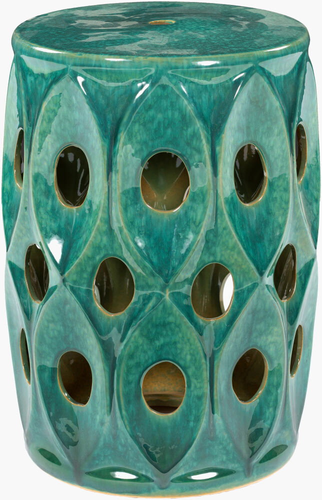 Erika Garden Stool, Outdoor Furniture by Surya, 1'1" width x 1'6" height