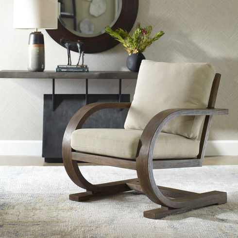 Bedrich Wooden Accent Chair