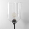 Clyde 6.0L x 8.0W x 37.0H Matte Black with Glass Round Wall Sconce thumbnail 4