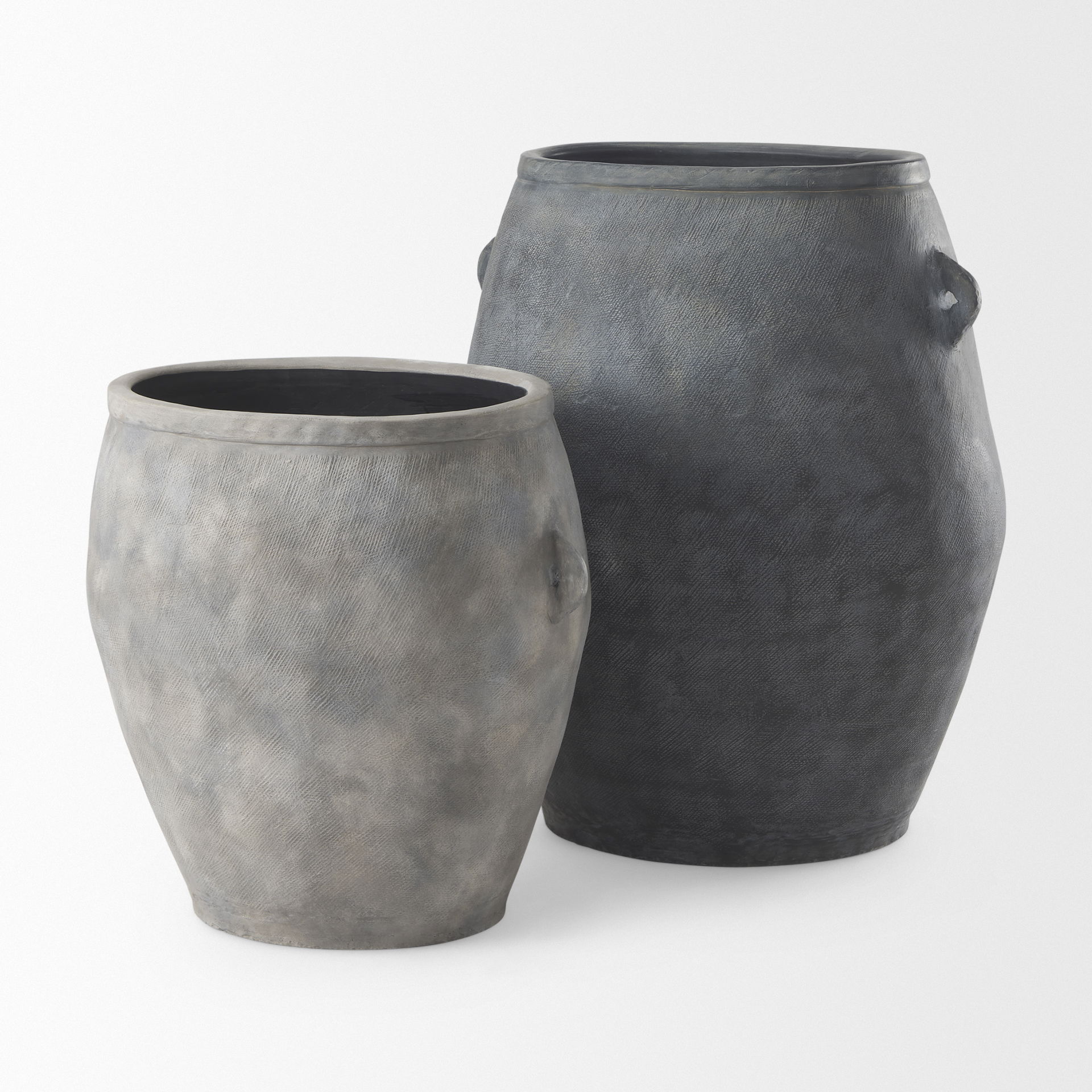 Zuma  Dark Gray Ceramic Floor Vase large image 