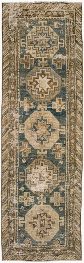 Antique One of a Kind Handmade Rug, by Surya, 9'6" length x 2'11" width