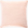 Quilted Cotton Velvet Accent Pillow, Decorative Pillow by Surya, 20" length x 20" width thumbnail