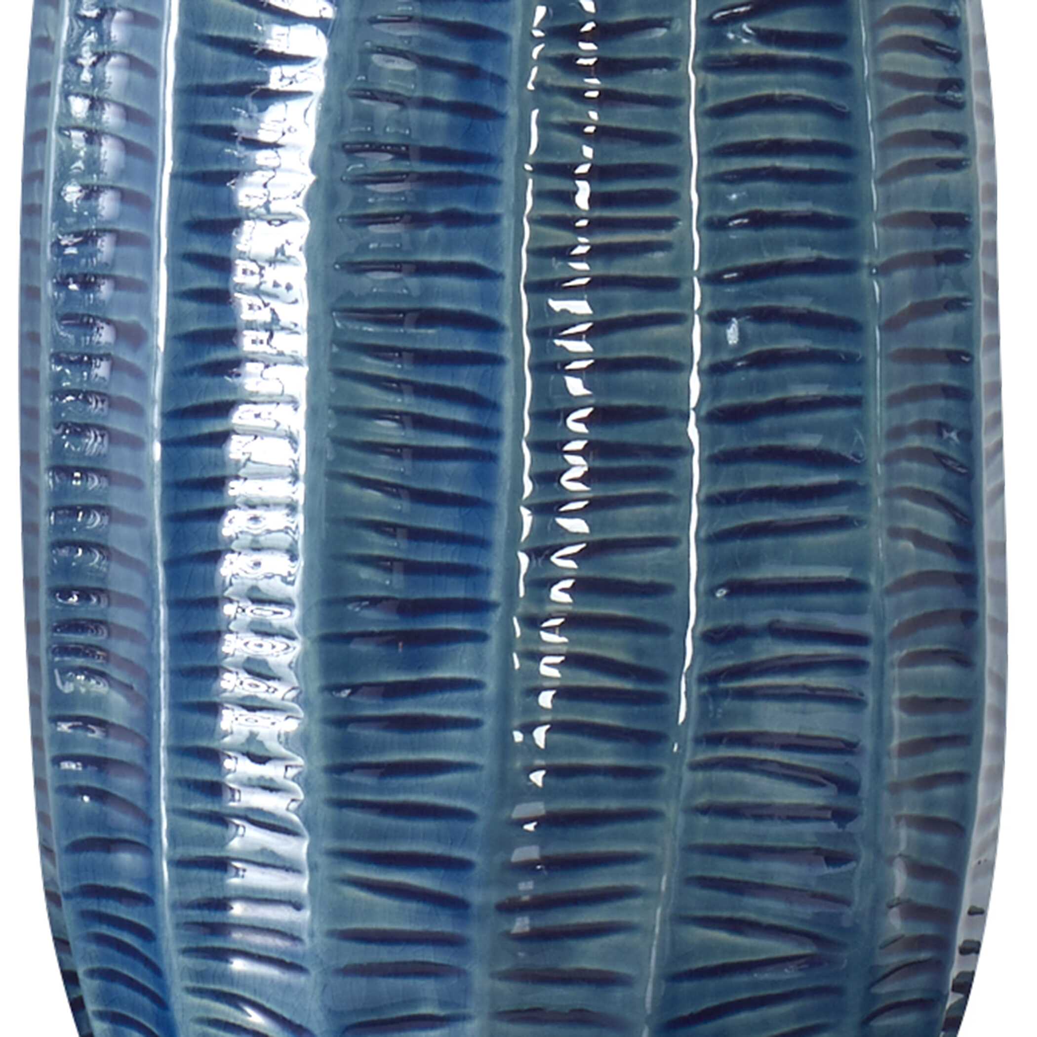 Bixby Blue Table Lamp, by Uttermost, 17" width x 28.5" height x 17" depth View 7