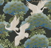 Sprig & Heron Black Wallpaper, by York Wall, 27' length x 2'3" width x 0.02" depth thumbnail 2