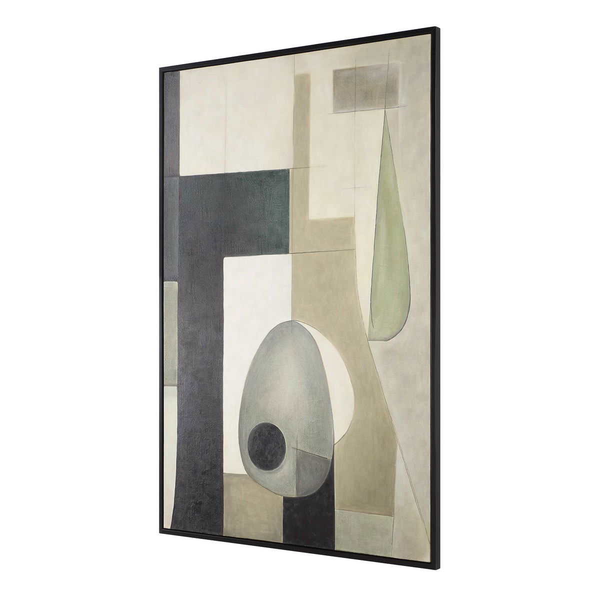 Fair Trade Geometric Abstract Art, by Uttermost, 49.7" width x 73.7" height x 1.5" depth View 4