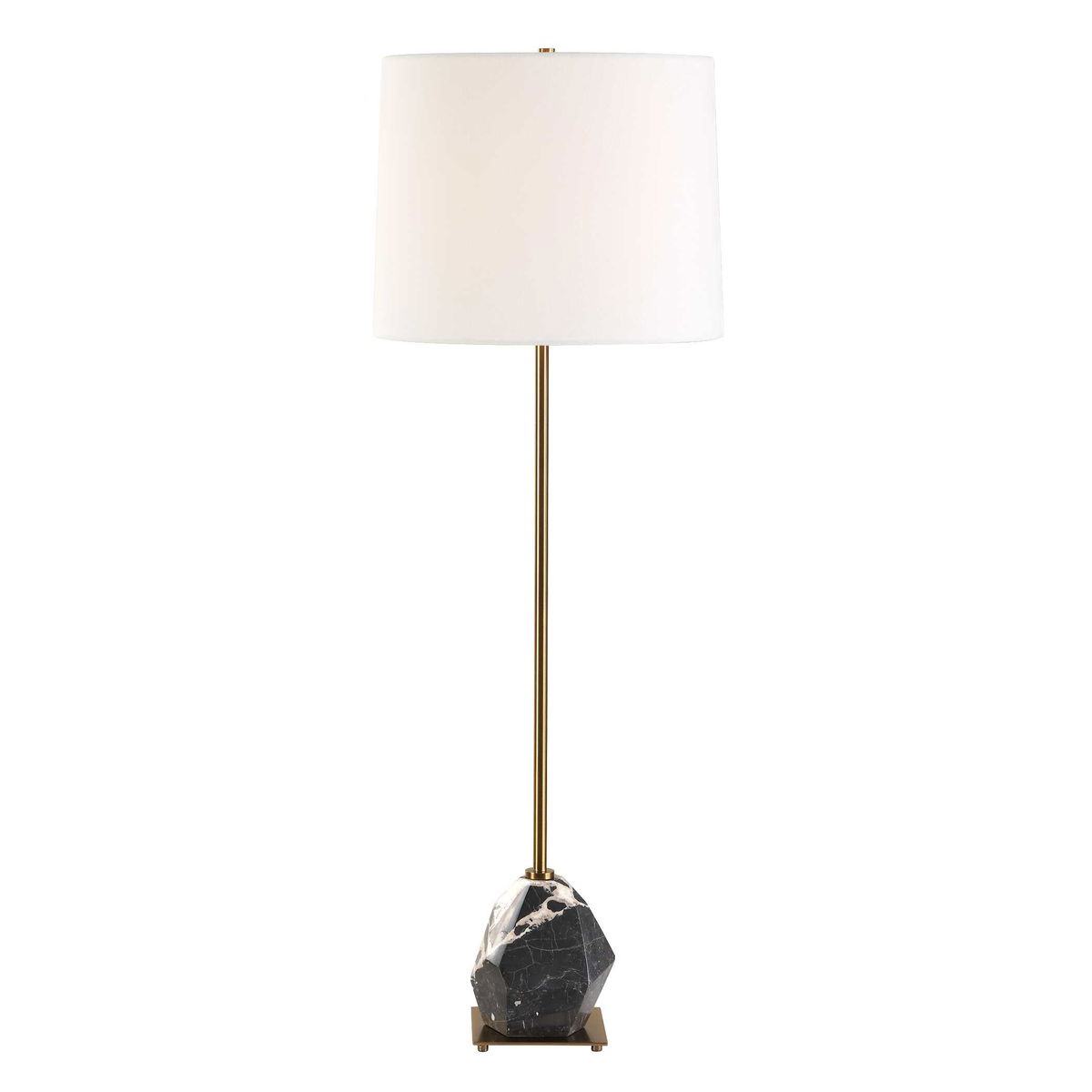 Rowland Panda Marble Buffet Lamp, Table Lamp by Uttermost, 13" width x 37" height x 13" depth View 6