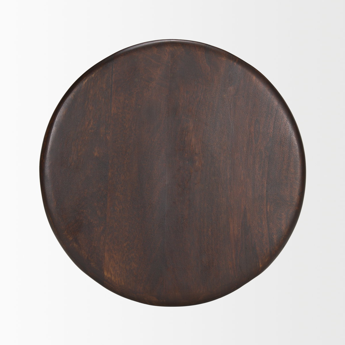 Palmera Dark Brown Wood Pedestal Accent Table, Side & End Table by Mercana, 16" length x 16" width x 17.5" height View 6
