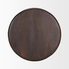 Palmera Dark Brown Wood Pedestal Accent Table thumbnail 5