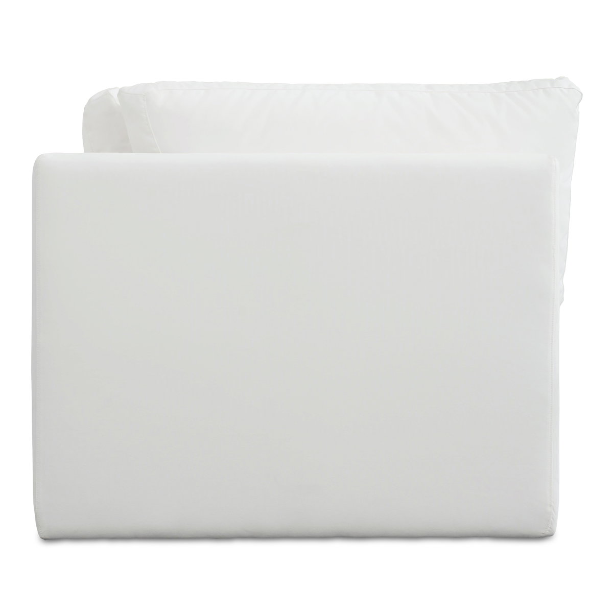 Miles Outdoor Corner White, Sectional Sofa by Moe's Home, 40" width x 35.8" height x 40" depth View 5