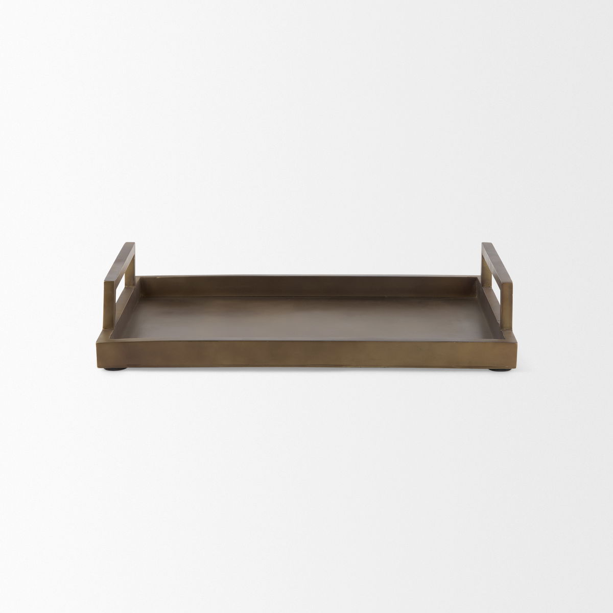 Shay Aluminium Tray - Medium, Decorative Tray by Mercana, 17" length x 12" width x 3" height View 7