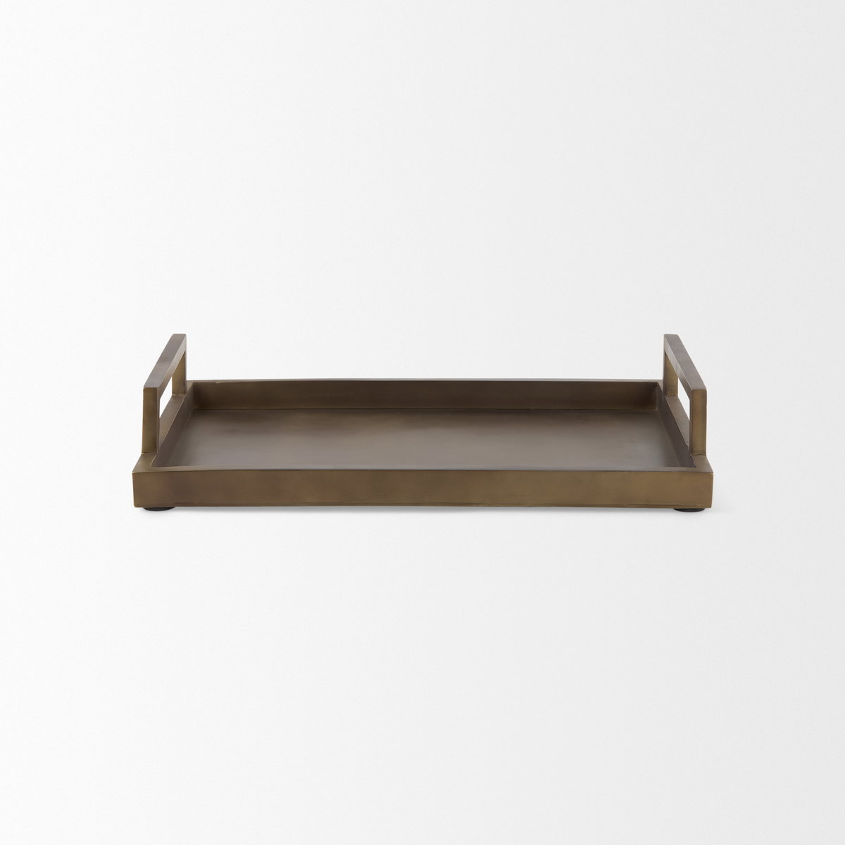 Shay Aluminium Tray - Medium, Decorative Tray by Mercana, 17" length x 12" width x 3" height View 7