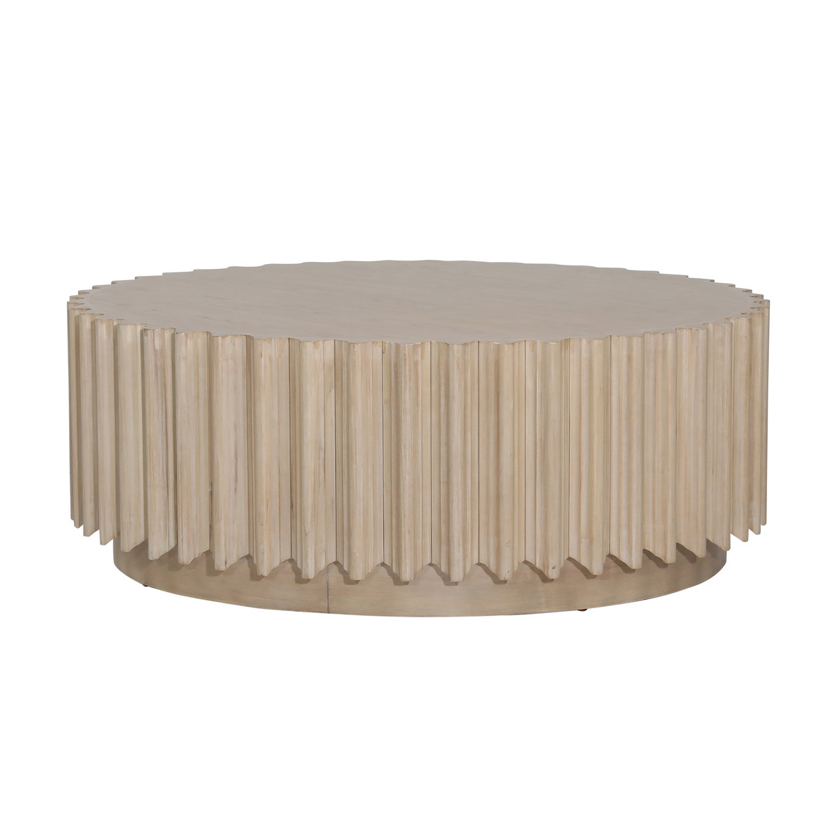 Velma Coffee Table Light Natural, by Dovetail, 38.5" width x 16.25" height x 38.5" diameter x 38.5" depth View 1