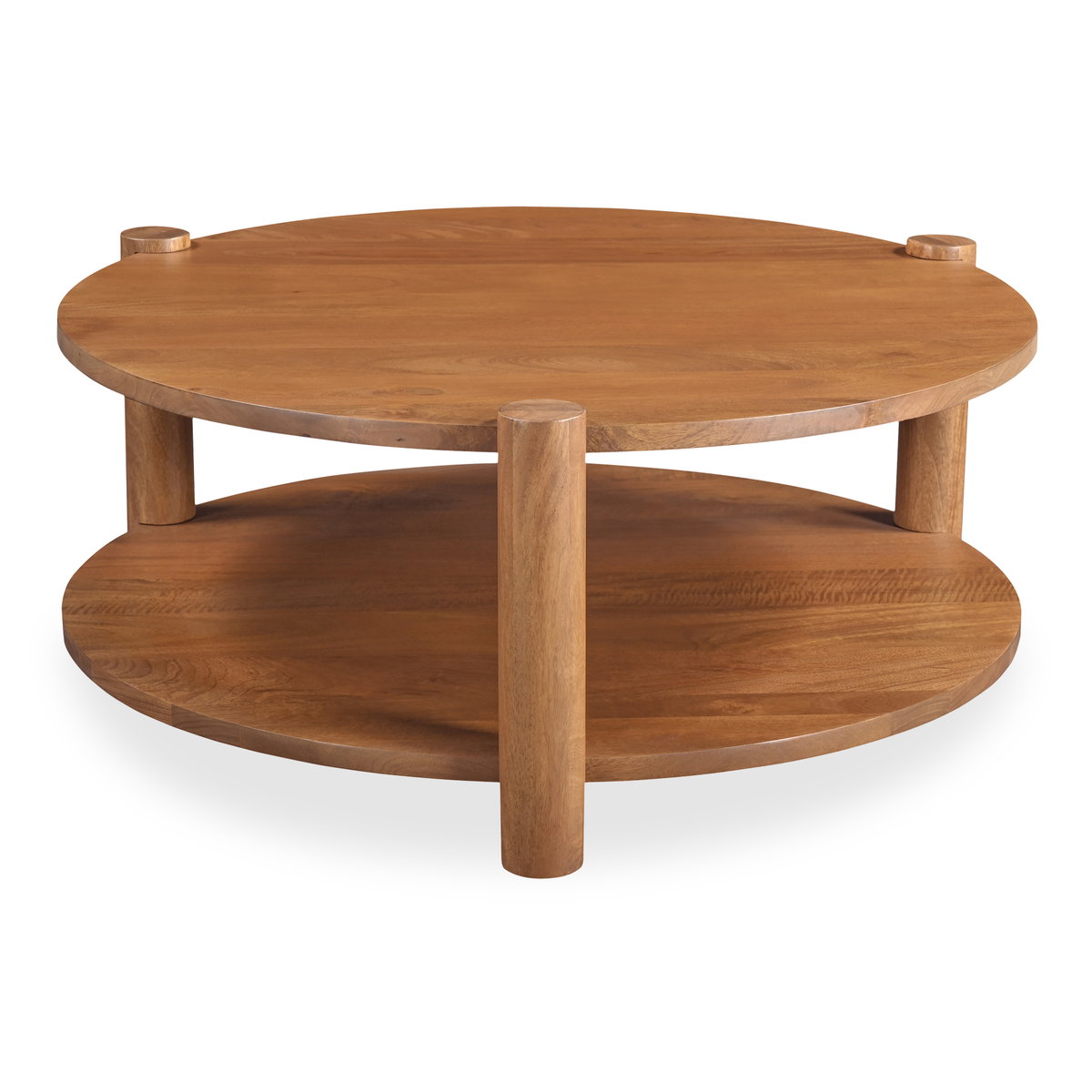 Olsen Coffee Table Vintage Brown, by Moe's Home, 39.5" width x 16" height x 38" depth View 2