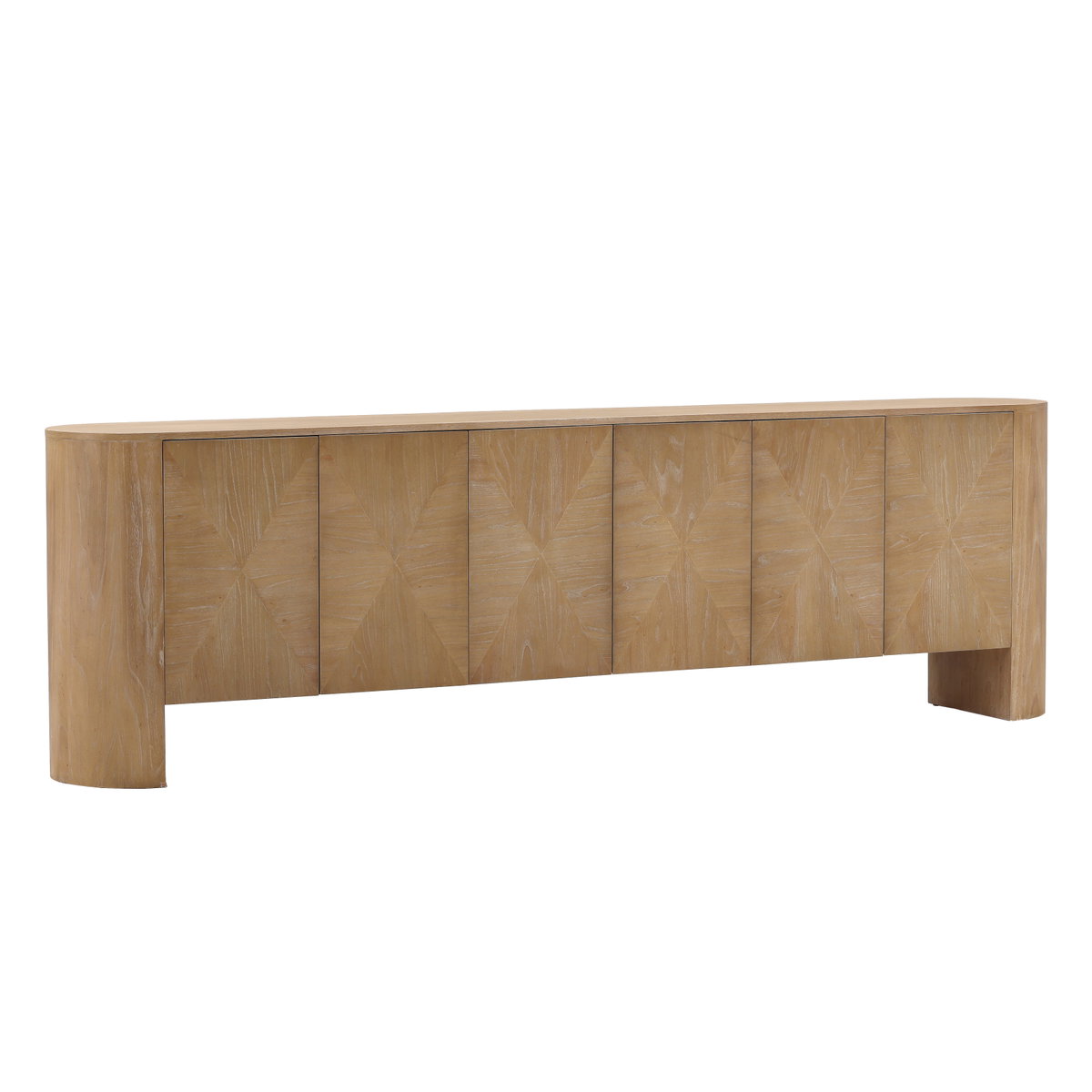 Maven Sideboard Light Natural, Sideboards & Buffet by Dovetail, 111.2" width x 33.75" height x 16.7" depth View 1