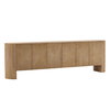 Maven Sideboard Light Natural, Sideboards & Buffet by Dovetail, 111.2" width x 33.75" height x 16.7" depth thumbnail 1