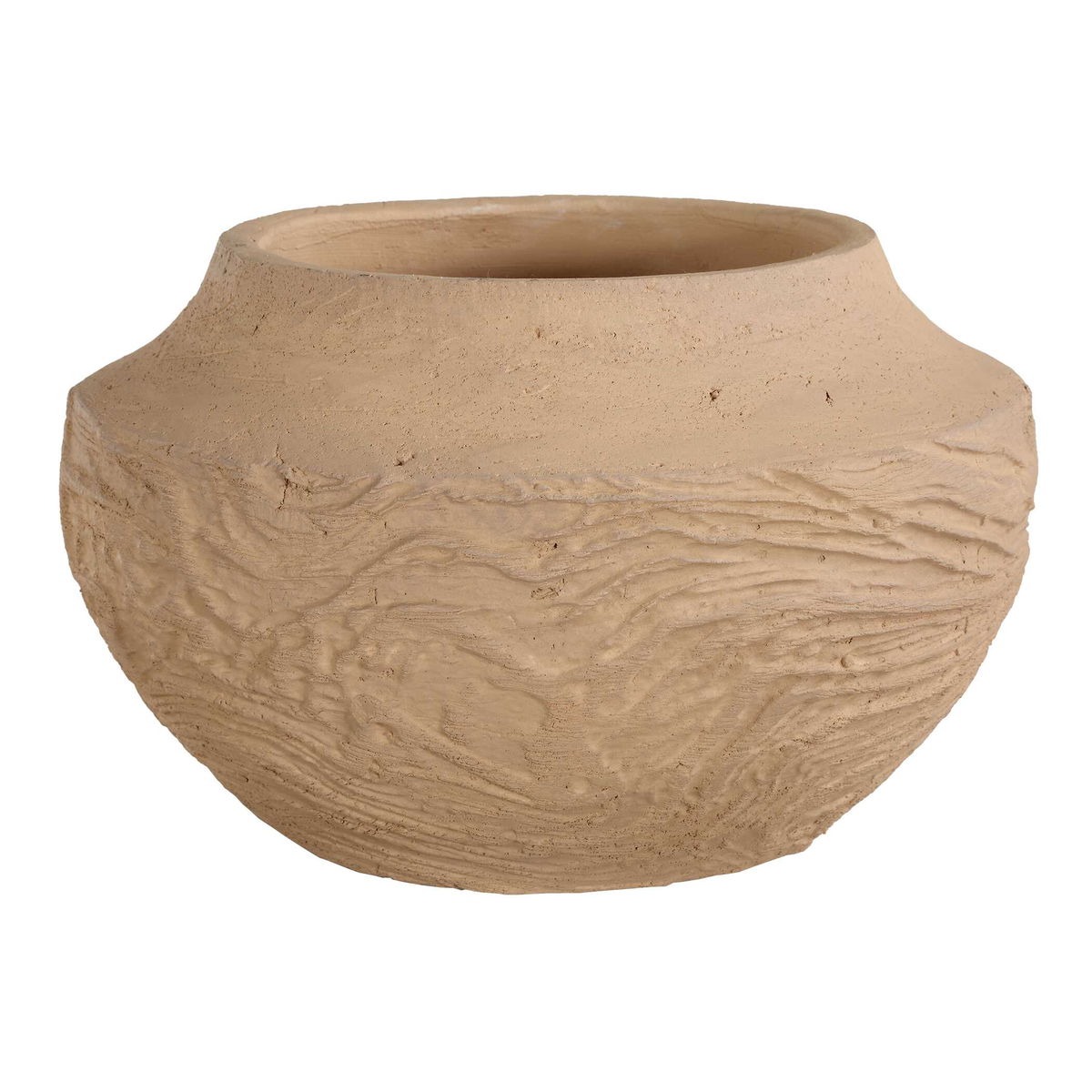 Sandstone Flow Small Terracotta Vase, by Uttermost, 12" width x 7" height x 12" depth View 4