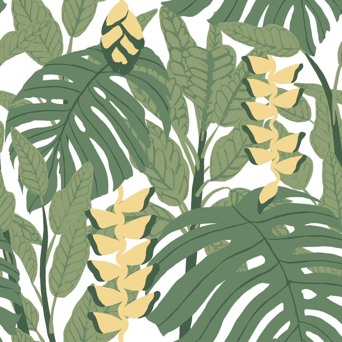 Bunaken Green Peel & Stick Wallpaper, by York Wall, 18'10.8" length x 1'6" width x 0.02" depth