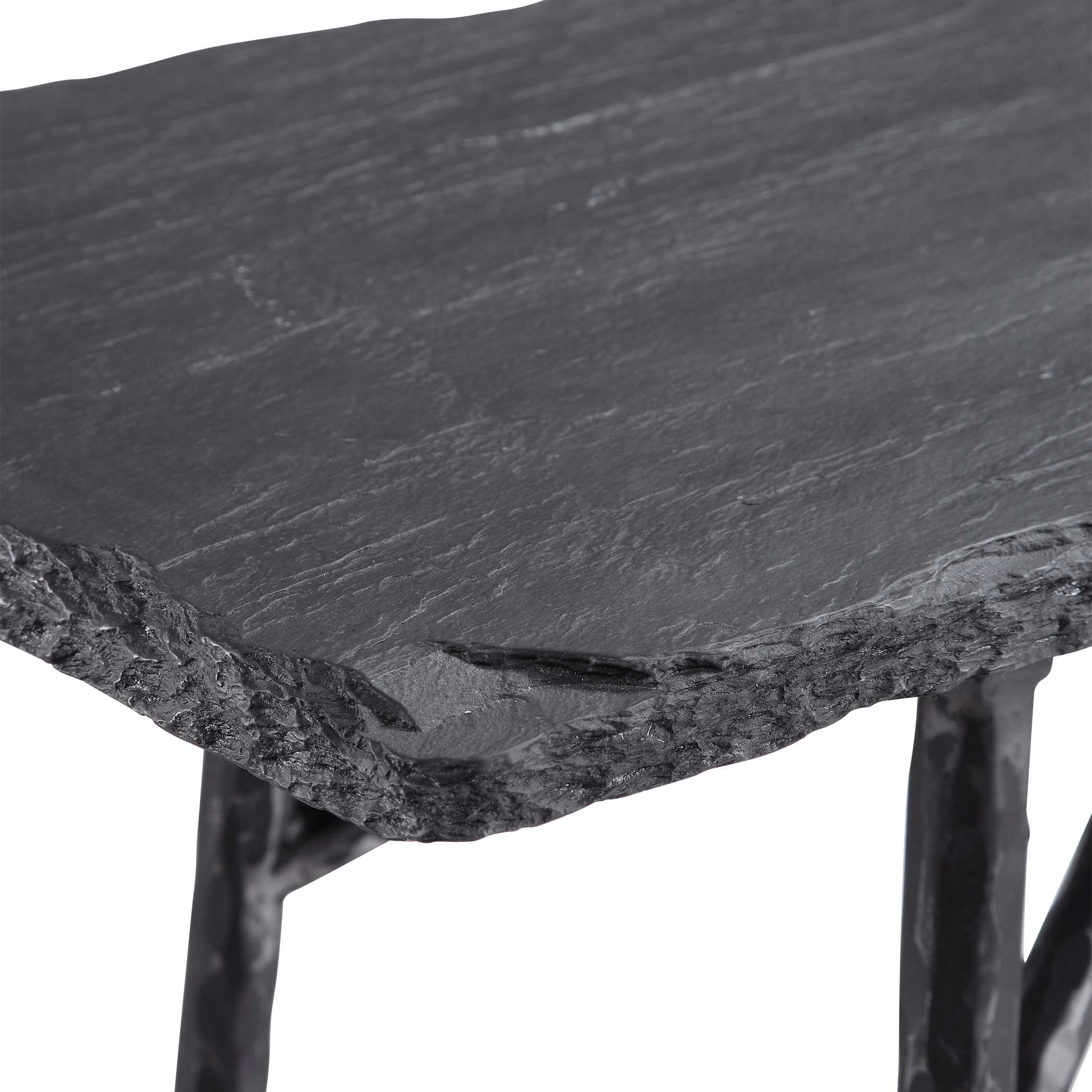 Kaduna Slate Console Table, Furniture by Uttermost, 60" width x 30.3" height x 15.7" depth View 8