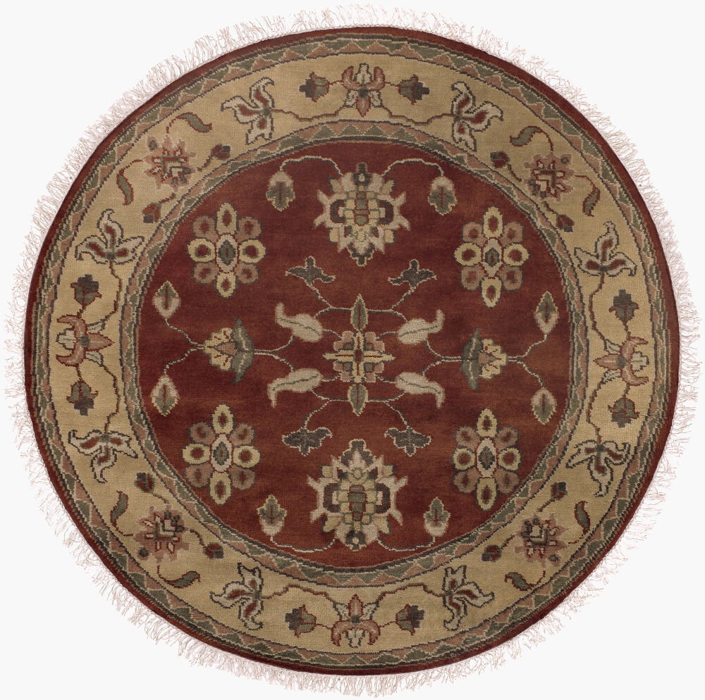 Caspian Handmade Rug, by Surya, 8' length x 8' width
