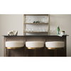 Hollyfield Low Back 28.7in Seat Bar Stool | II Cream Fabric with Counter, Counter & Bar Stool by Mercana, 20.5" length x 19.7" width x 28.7" height thumbnail 5