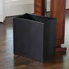 Folded Leather Wastebasket thumbnail 1