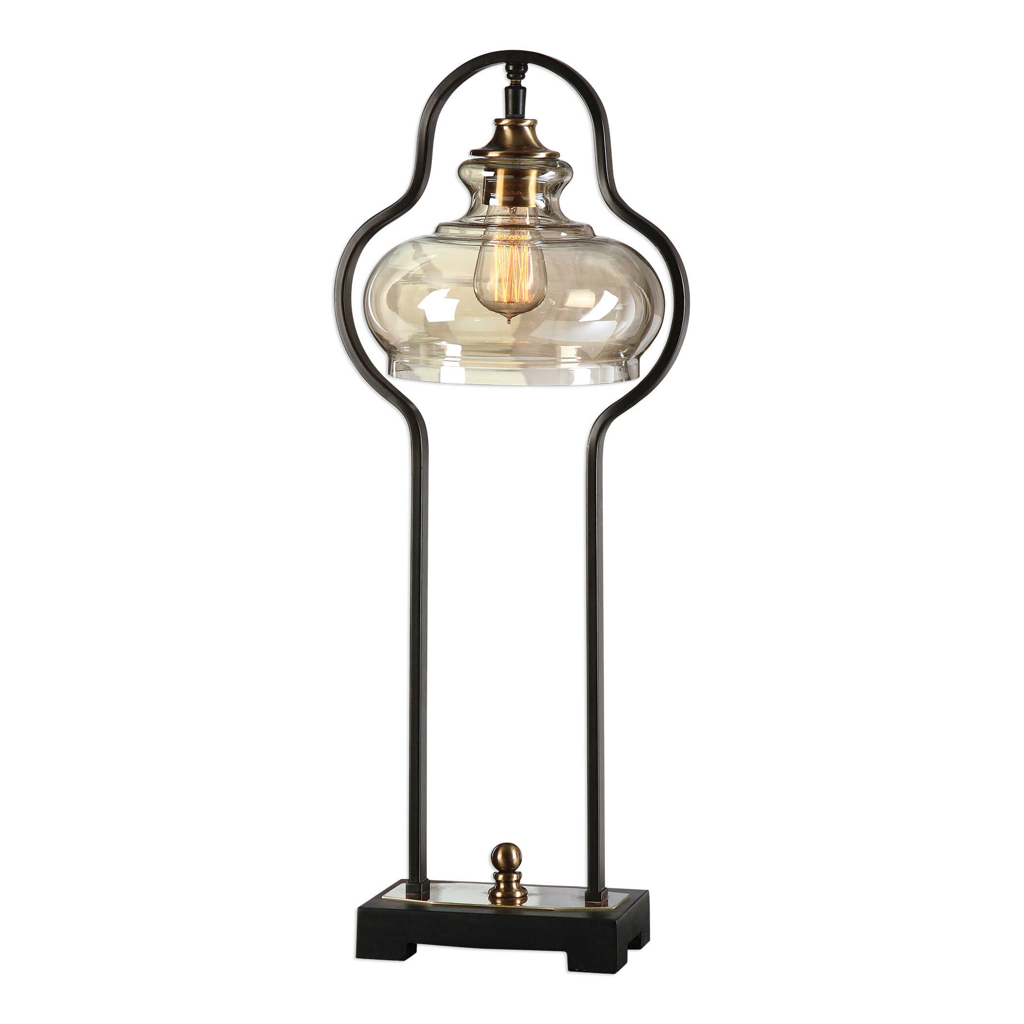 Cotulla Aged Black Desk Lamp large image 
