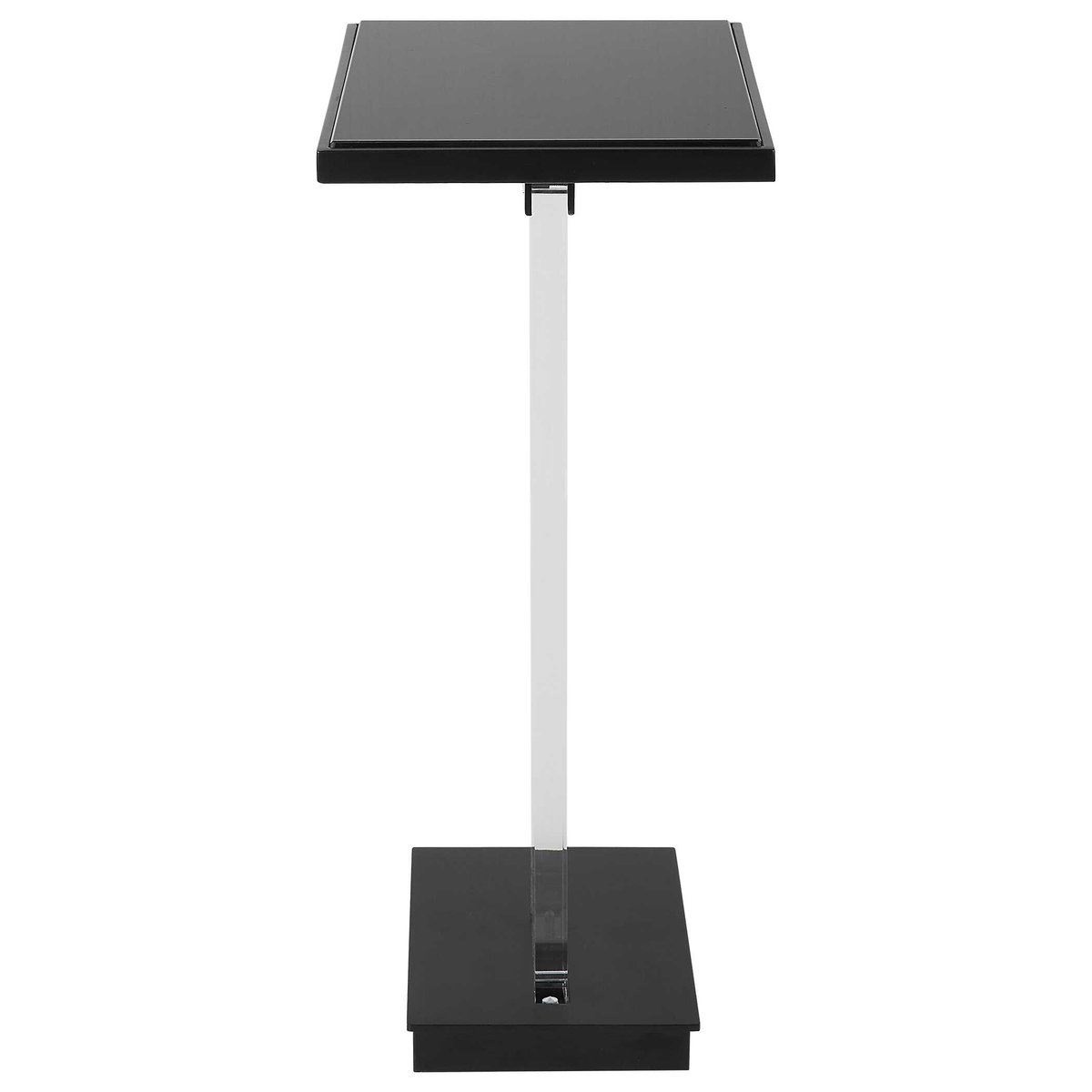 Angle Contemporary Accent Table, Side & End Table by Uttermost, 12.5" width x 22.75" height x 9.62" depth View 9