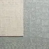 Geometric Handmade Tufted Area Rug in Blue/Cream thumbnail 6