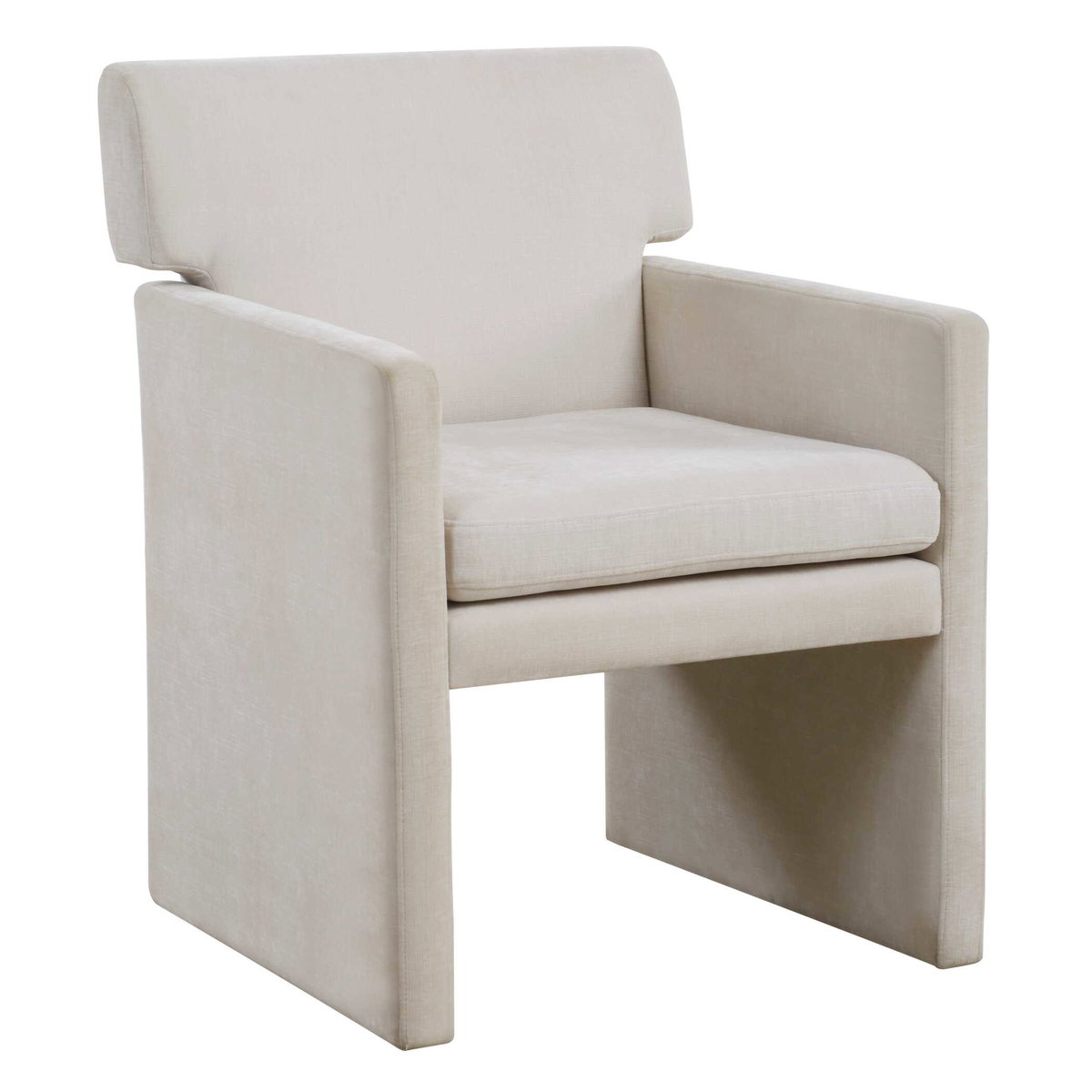 Colette Ivory Dining Chair, by Uttermost, 24" width x 32.5" height x 26.5" depth View 5